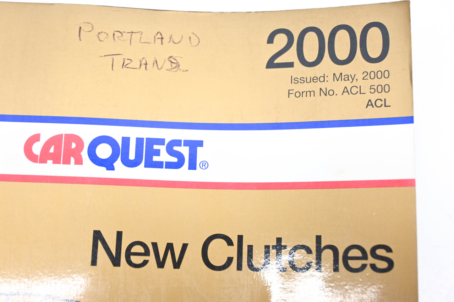 Carquest ACL 500 May 2000 New Clutches Catalog