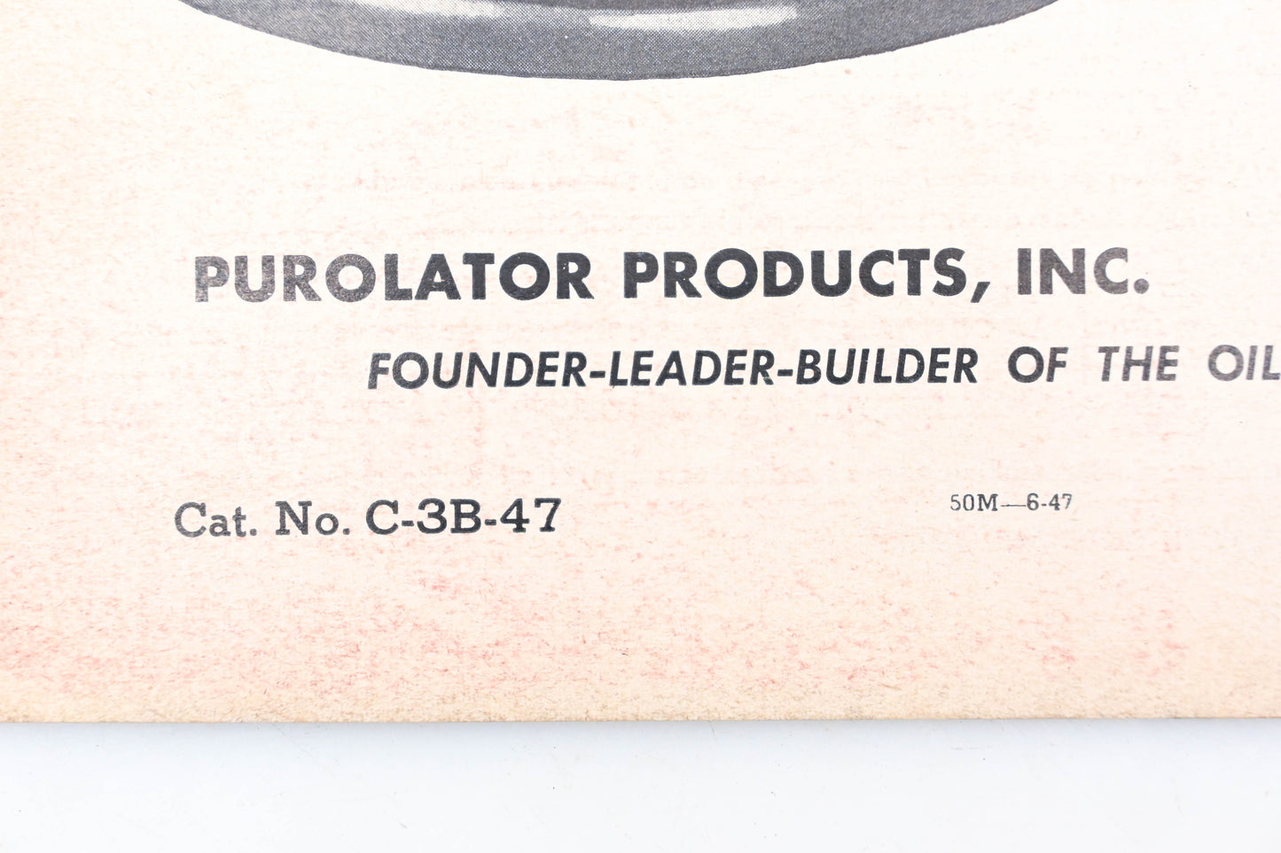 Purolator C-3B-47 1947 Catalog