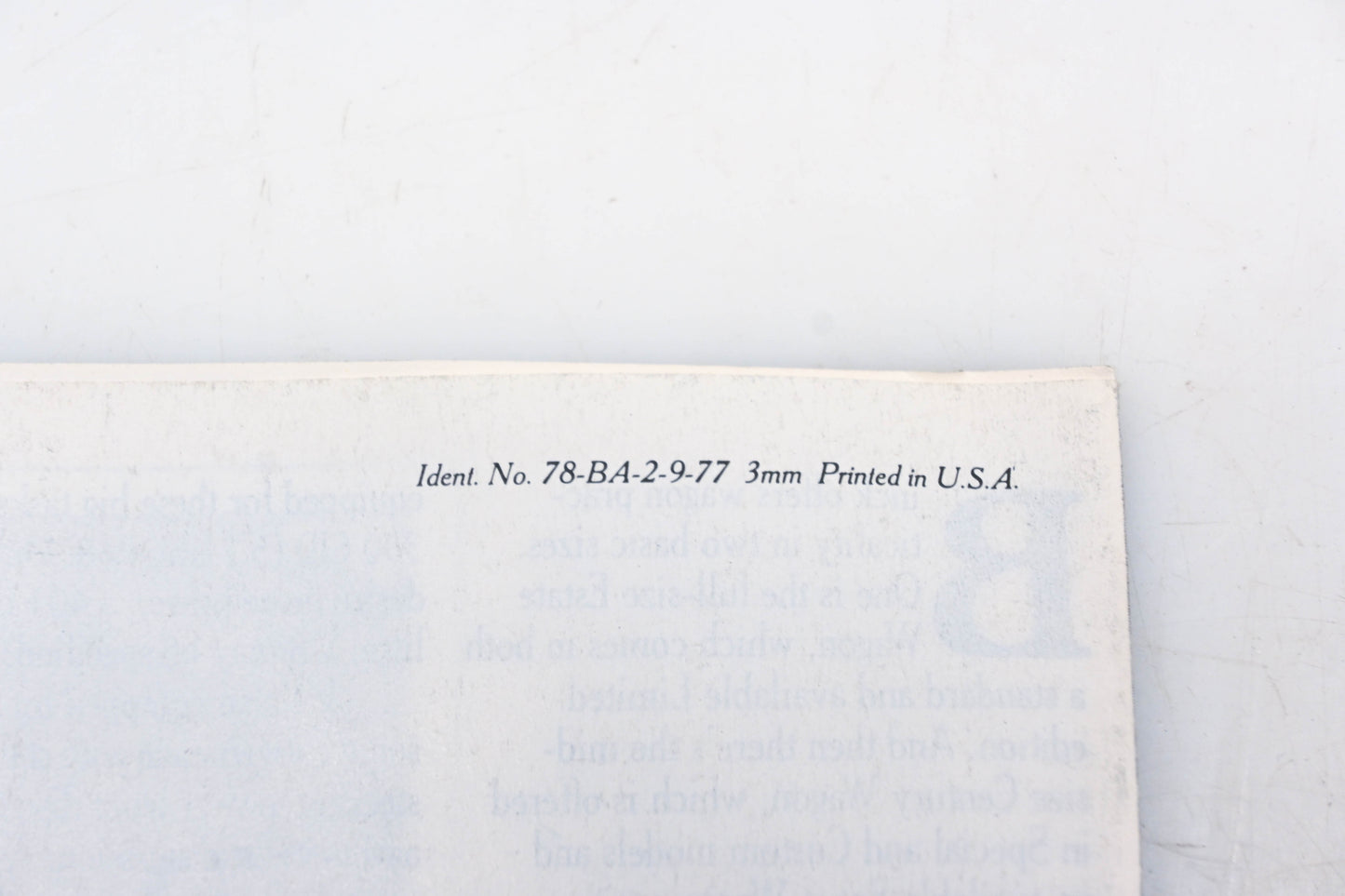 General Motors 78-BA-2-9-77 1978 Buick Sales Brochure