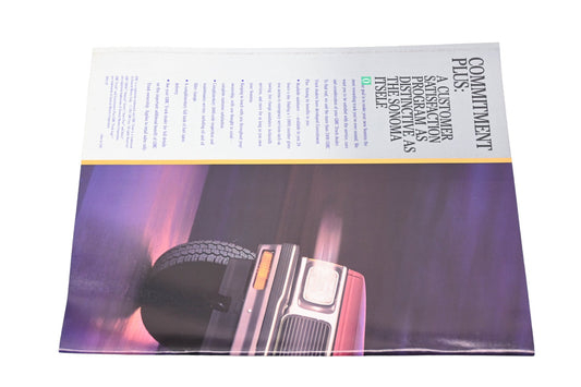 General Motors 5002-92 1992 GMC Truck Sonoma Sales Brochure