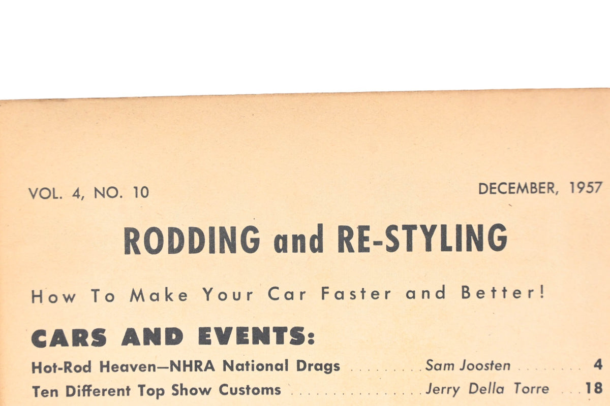Rodding And Re-Styling RO005-28 December 1957 Magazine