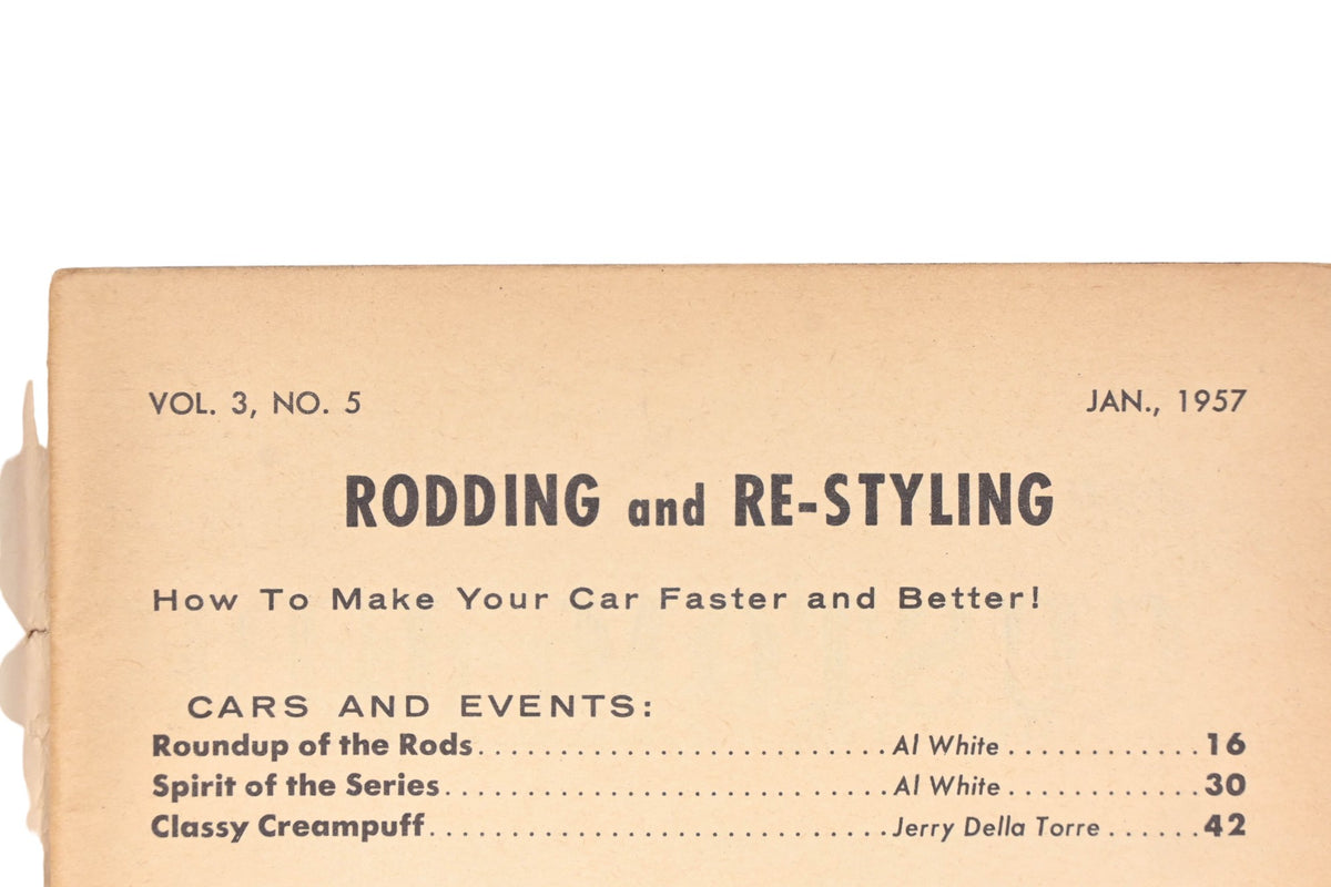 Rodding And Re-Styling RO013-35 January 1957 Magazine