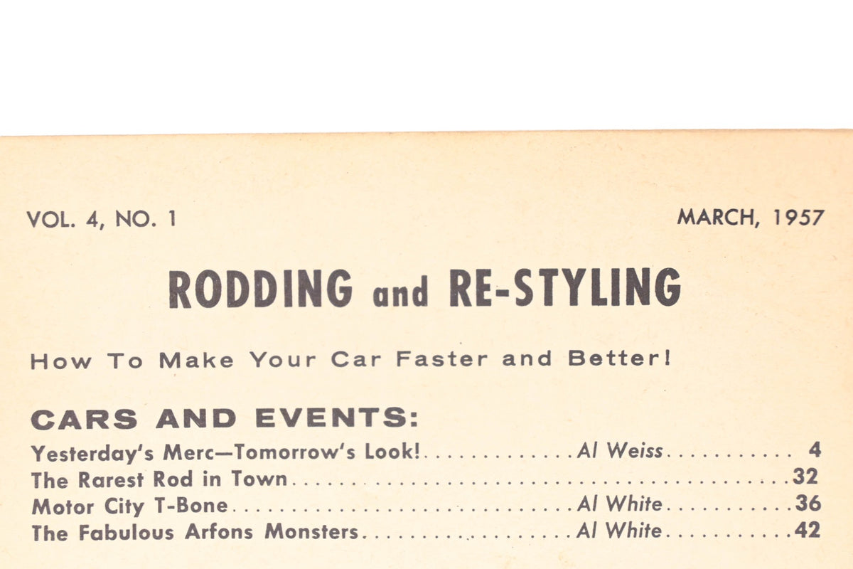 Rodding And Re-Styling RO013-38 March 1957 Magazine