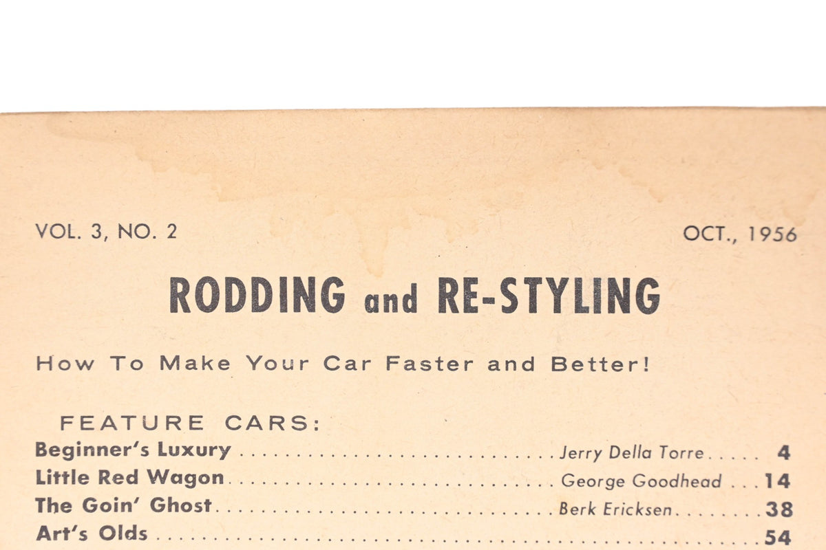 Rodding And Re-Styling RO013-39 October 1957 Magazine