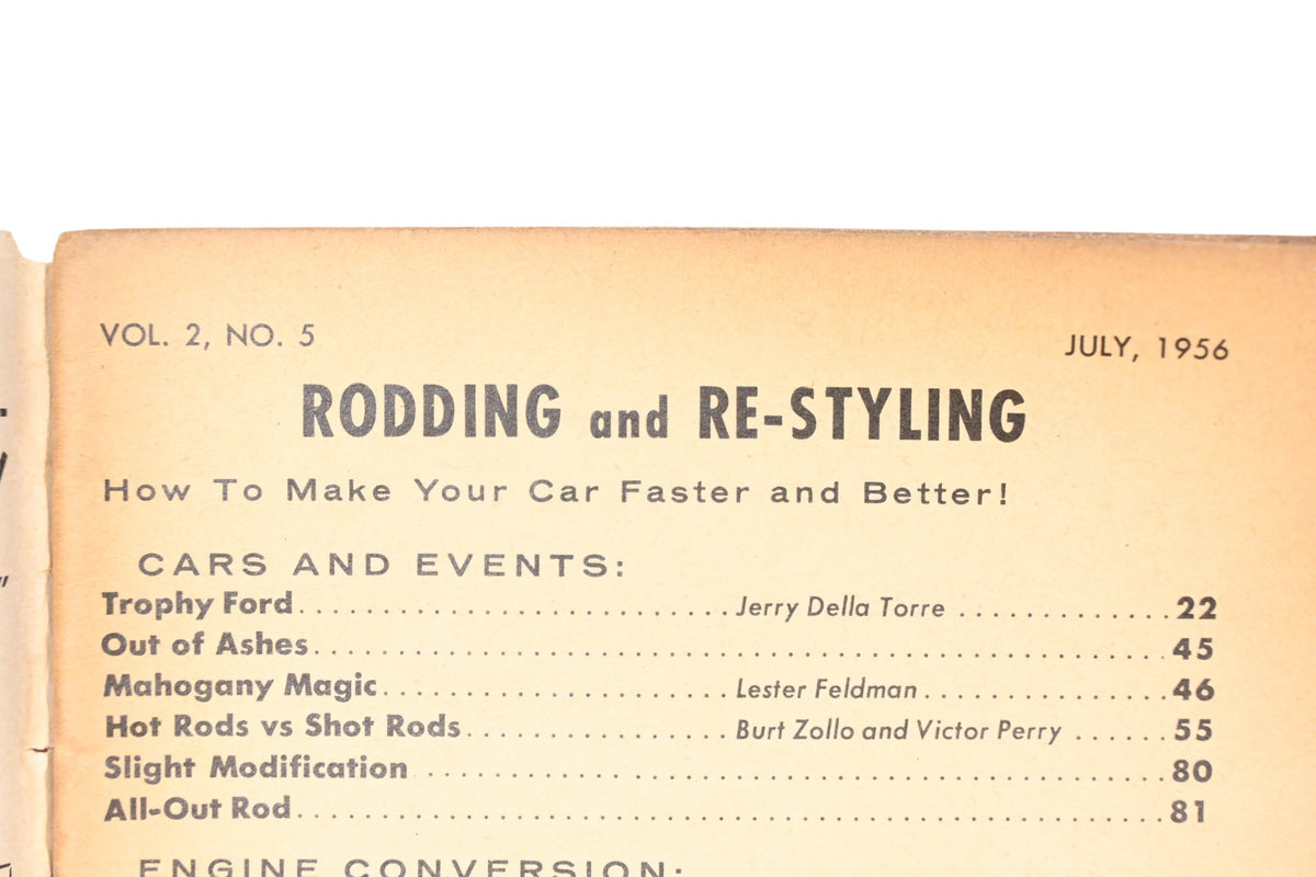 Rodding And Re-Styling RO013-41 July 1956 Magazine