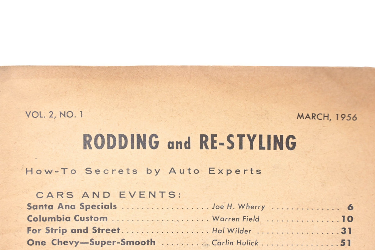 Rodding And Re-Styling RO009-16 March 1956 Magazine