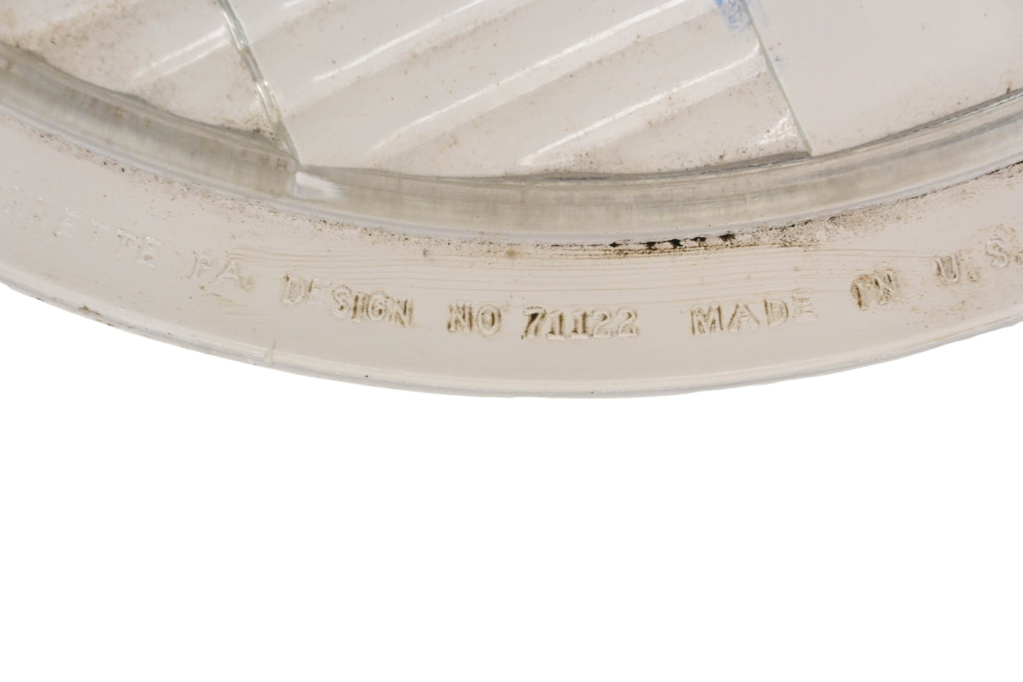 McKee Glass Company 71122 Clear Glass 11-1/2" x 10-1/4" Lamp Lens NOS