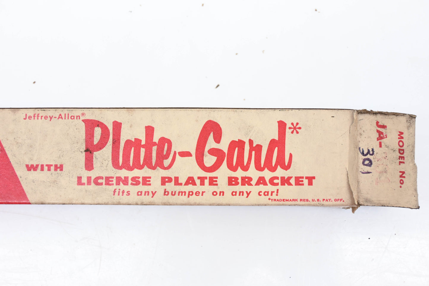 Jeffrey-Allan JA-301 Plate-Guard License Plate Bracket Kit NOS