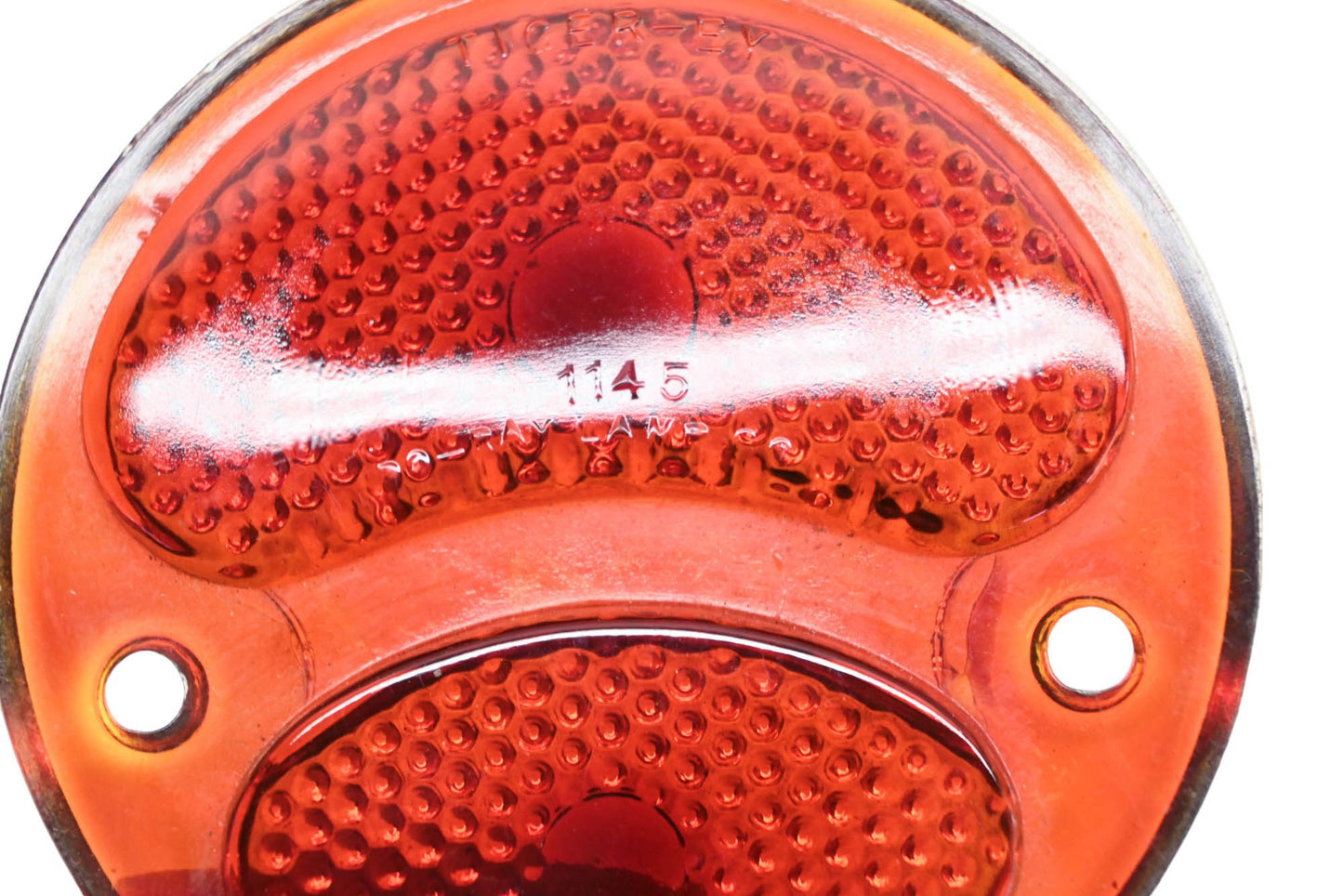 Do-Ray 1145 Tiger Eye Red Glass 3-3/4" Tail Light Lens NOS