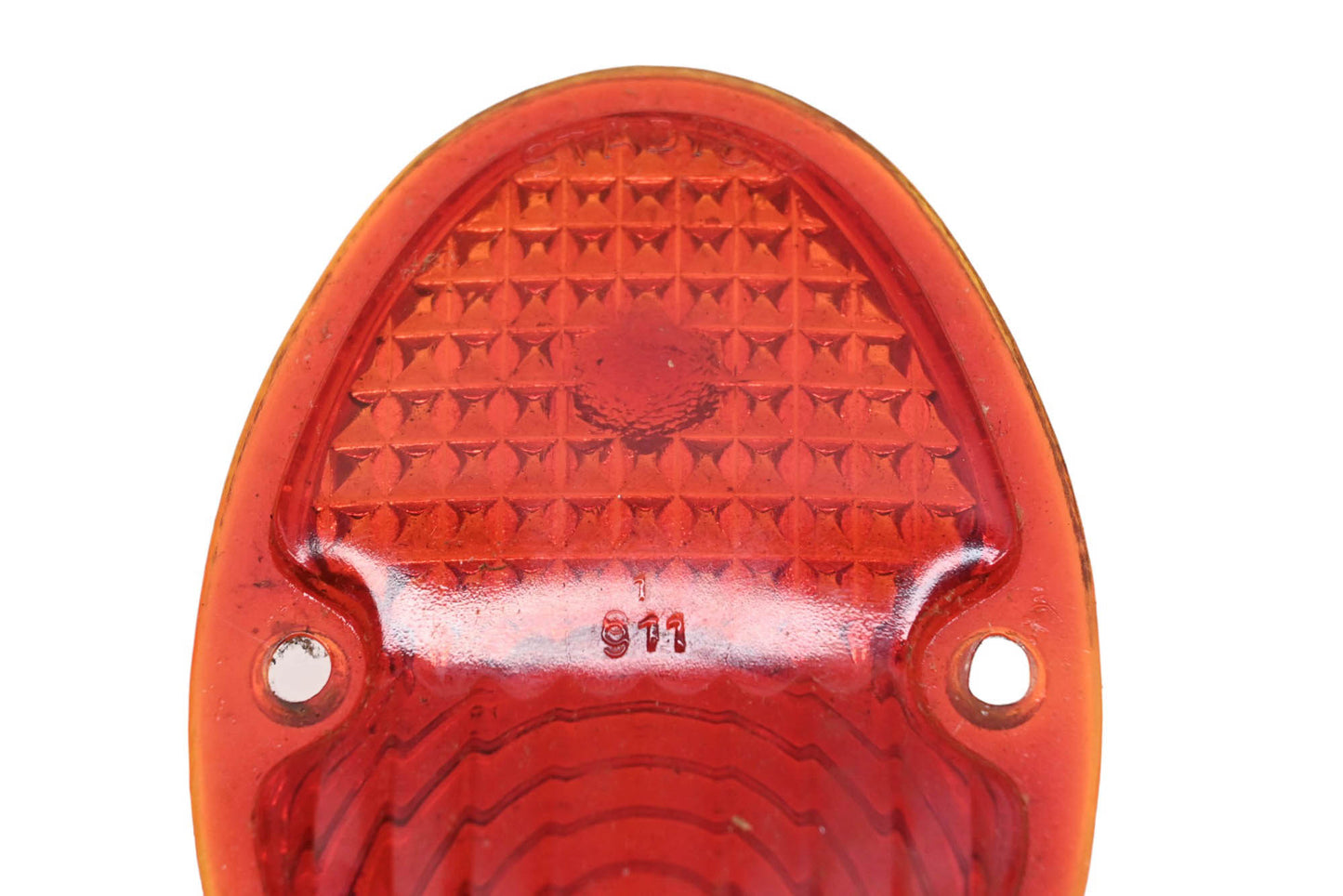 Stadium 911 Red Glass Tail Light 2-7/8" x 4-3/8" Lens NOS