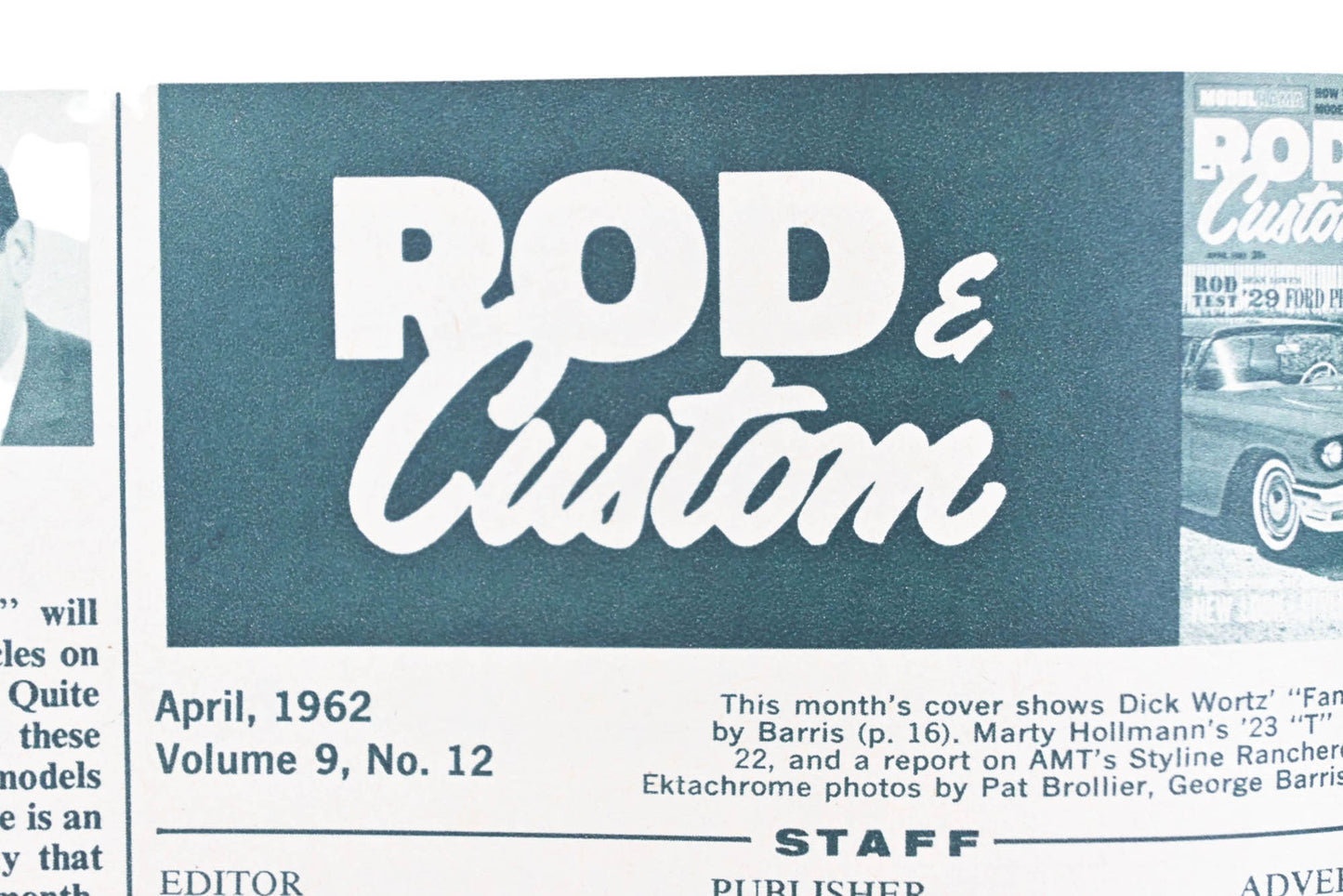 Rod & Custom DP005-40 April 1962 Magazine