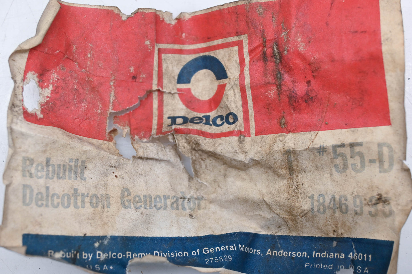 Delco 55-D, 55D Rebuilt Generator NOS