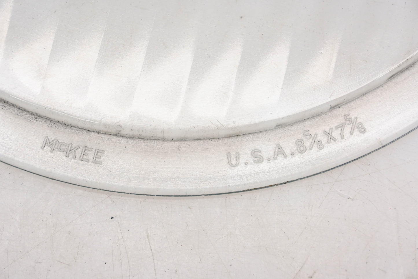 McKee XW010-19 Clear Glass 8-5/8" x 7-5/8" Johnson Headlamp Lens NOS