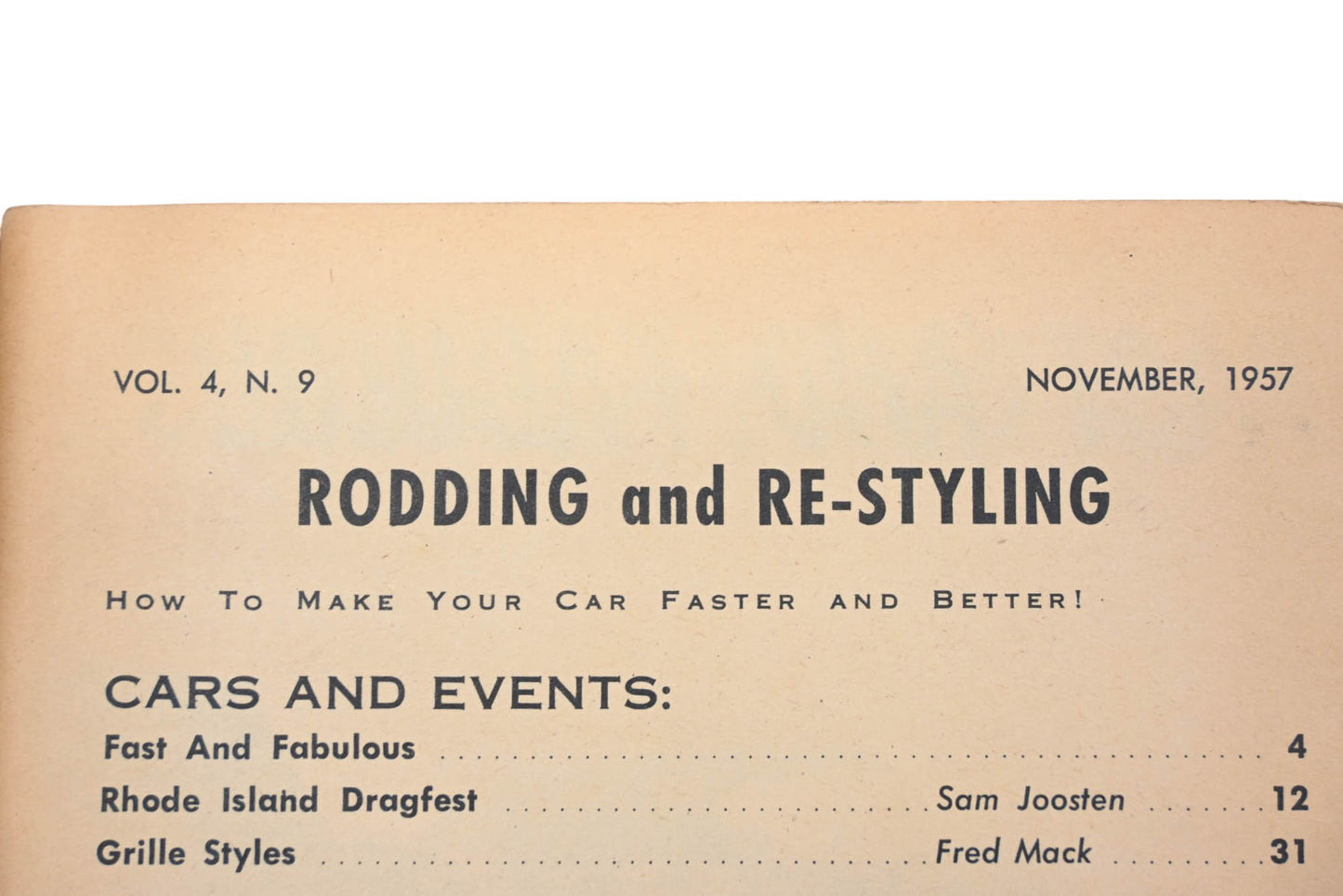 Rodding & Re-Styling AH024-10 November 1957 Magazine