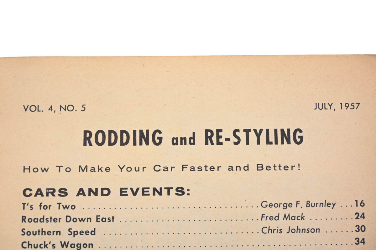 Rodding & Re-Styling AH024-11 July 1957 Magazine