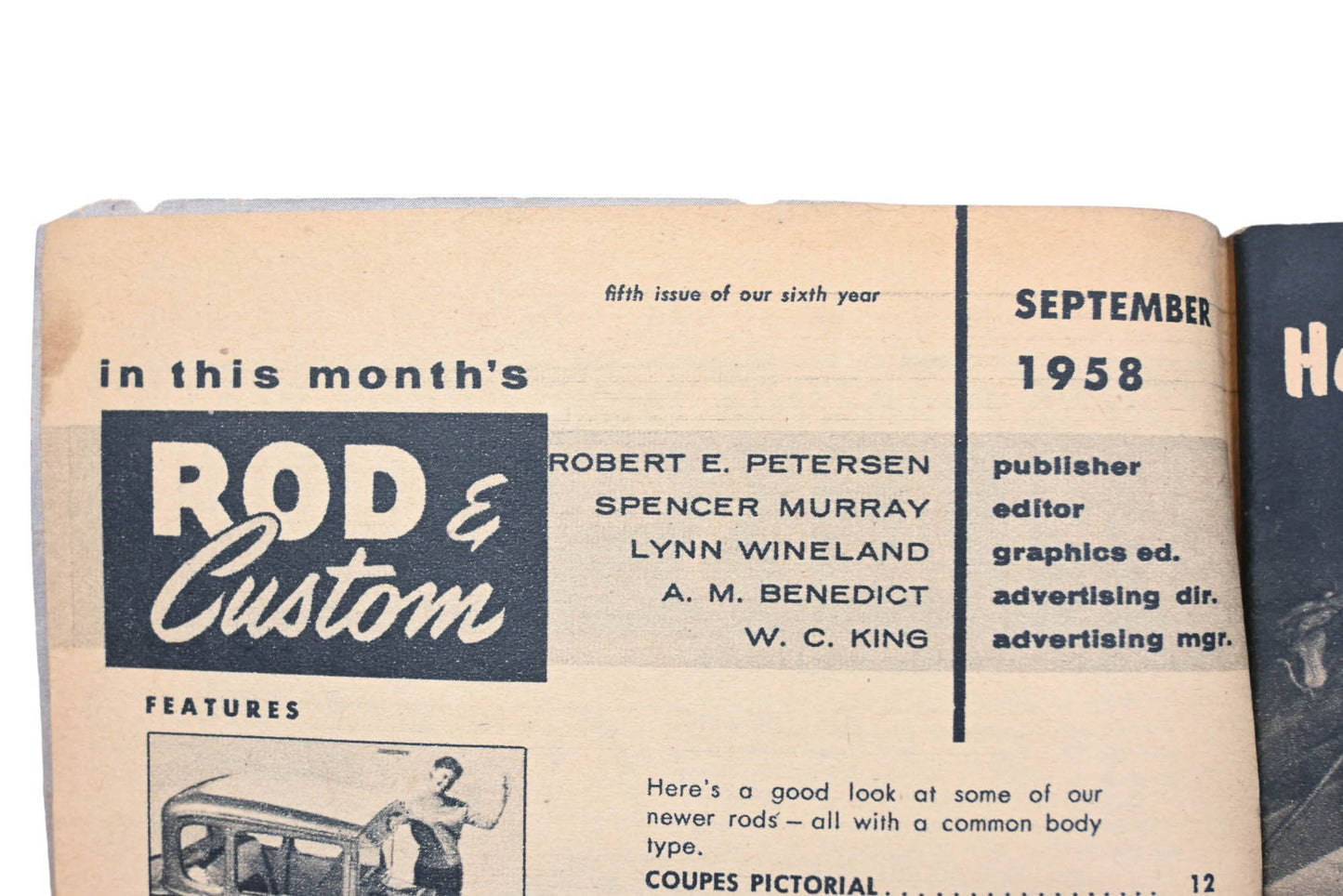 Rod & Custom AH024-16 September 1958 Magazine