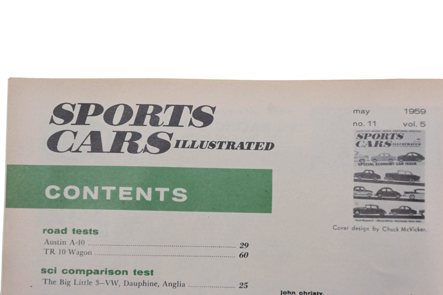 Sports Car Illustrated AH024-31 May 1959 Magazine