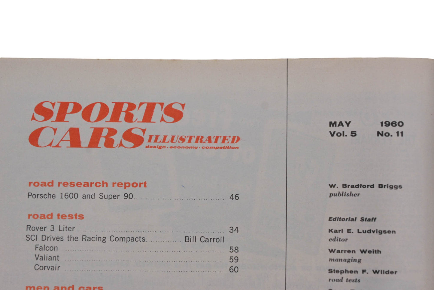 Sports Car Illustrated AH024-35 May 1960 Magazine
