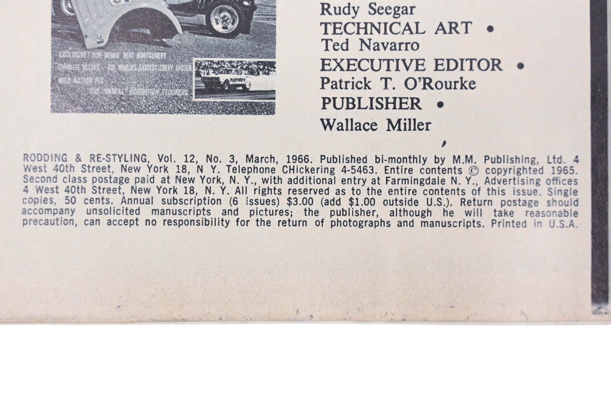 Rodding & Re-Styling AH024-43 March 1966 Magazine