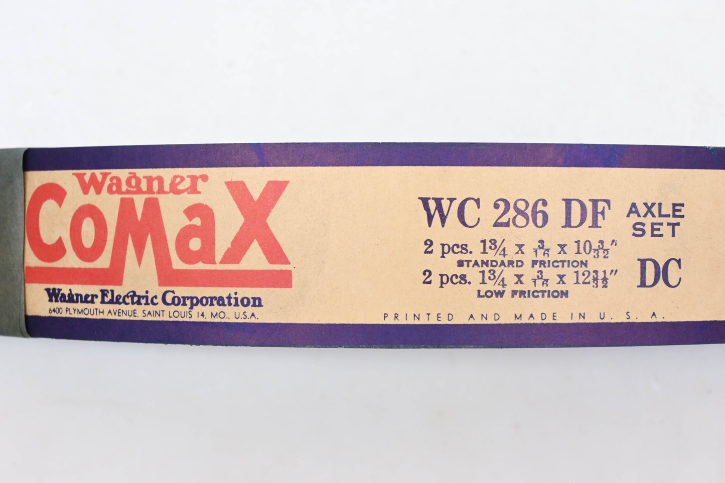 Wagner Comax WC286, WC-286-DF-DC, WC286DFDC Brake Lining Kit NOS