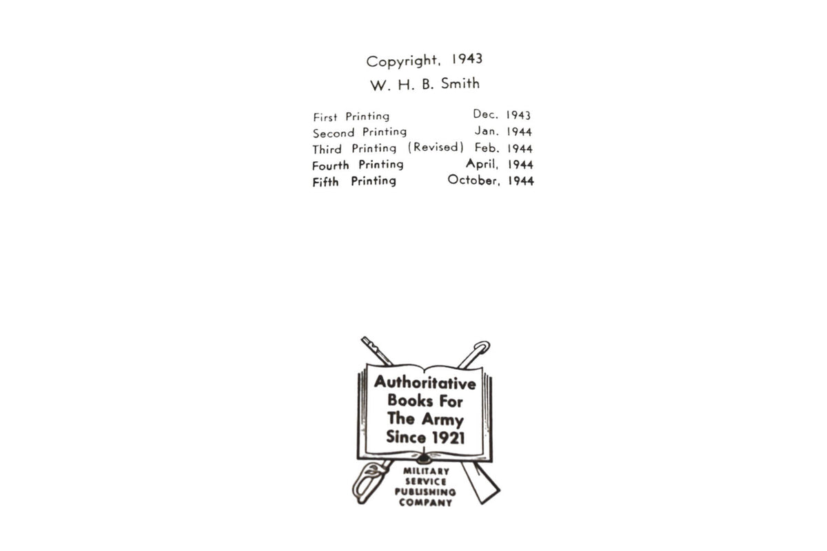 Military Service Publishing YO038-13 A Basic Manual Of Military Small Arms Book