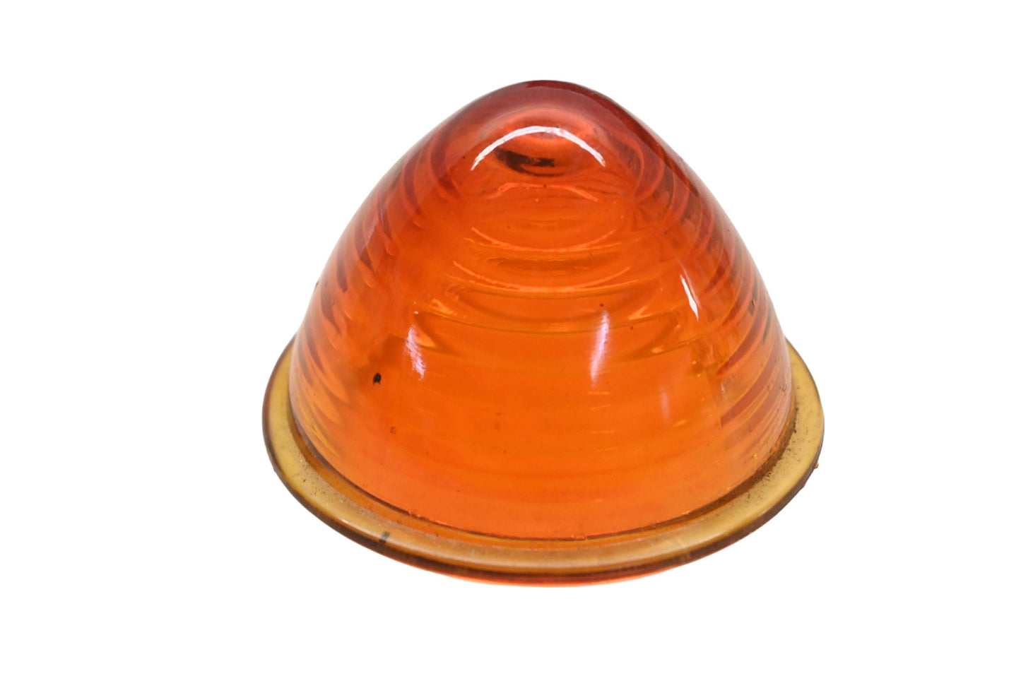 Aftermarket HN026-6 Amber Glass Beehive Turn Signal 2-3/8" Lens NOS