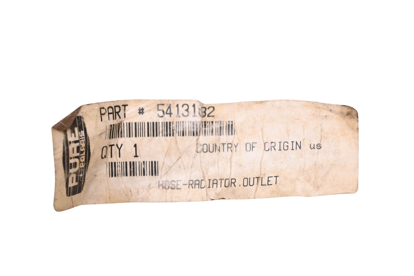 New OEM Polaris 5413182 Radiator Outlet Hose NOS
