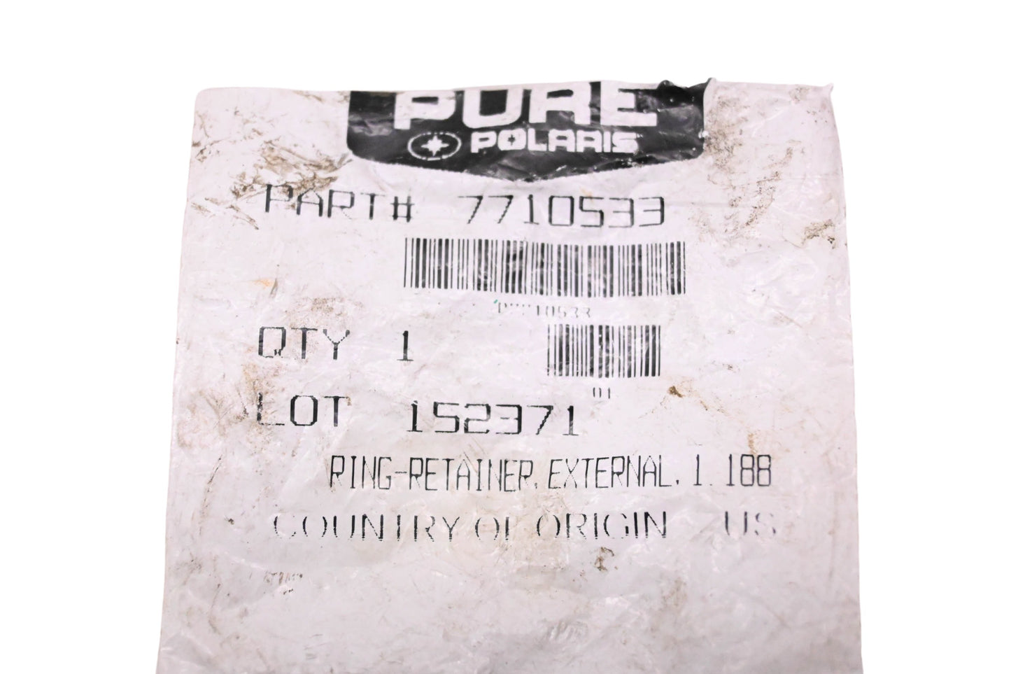 New OEM Polaris 7710533 External Retainer Rings Qty 2 NOS