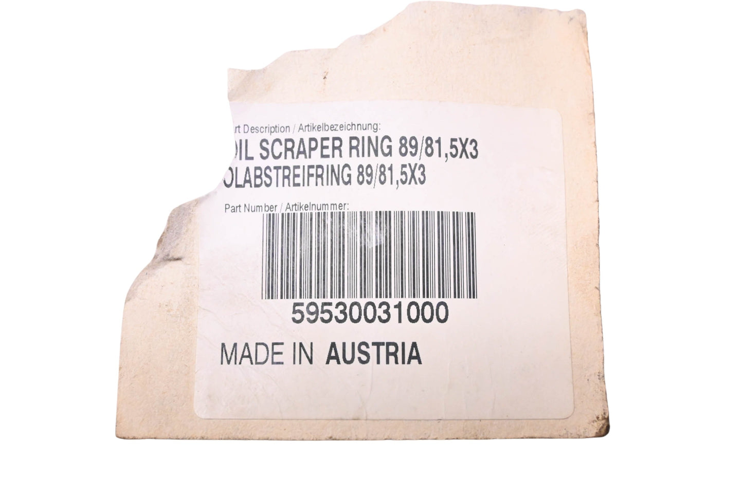 New OEM KTM 59530031000 Oil Piston Scraper Ring NOS