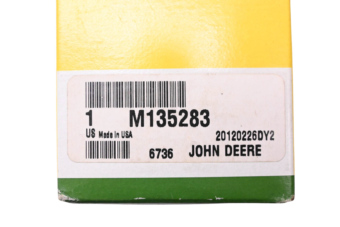 New OEM John Deere M135283 Spindle Shaft NOS