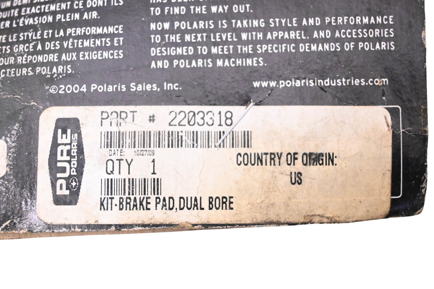 New OEM Polaris 2203318 Rear Sintered Brake Pad Kit NOS