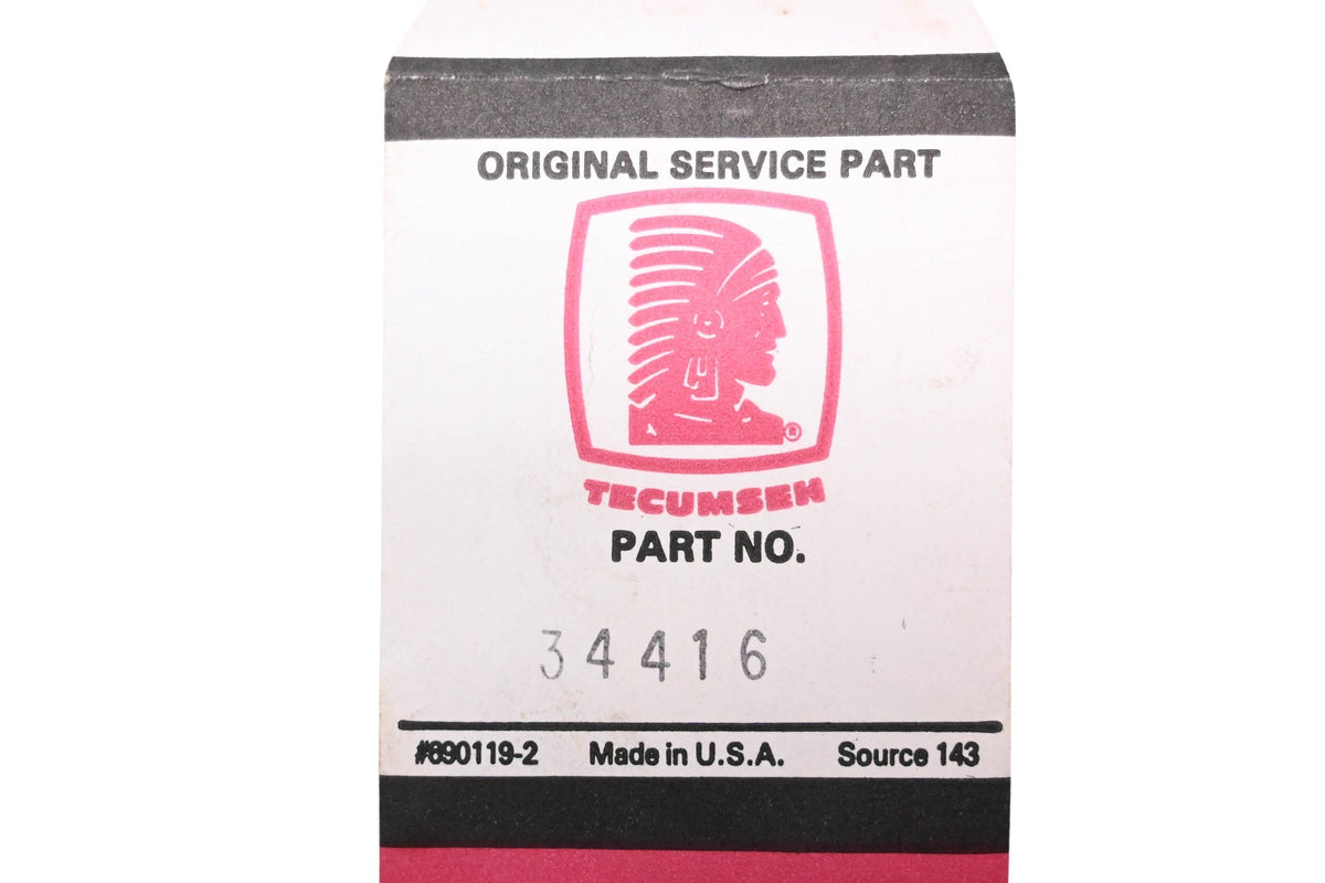 New OEM Tecumseh 34416 Instruction Decal NOS