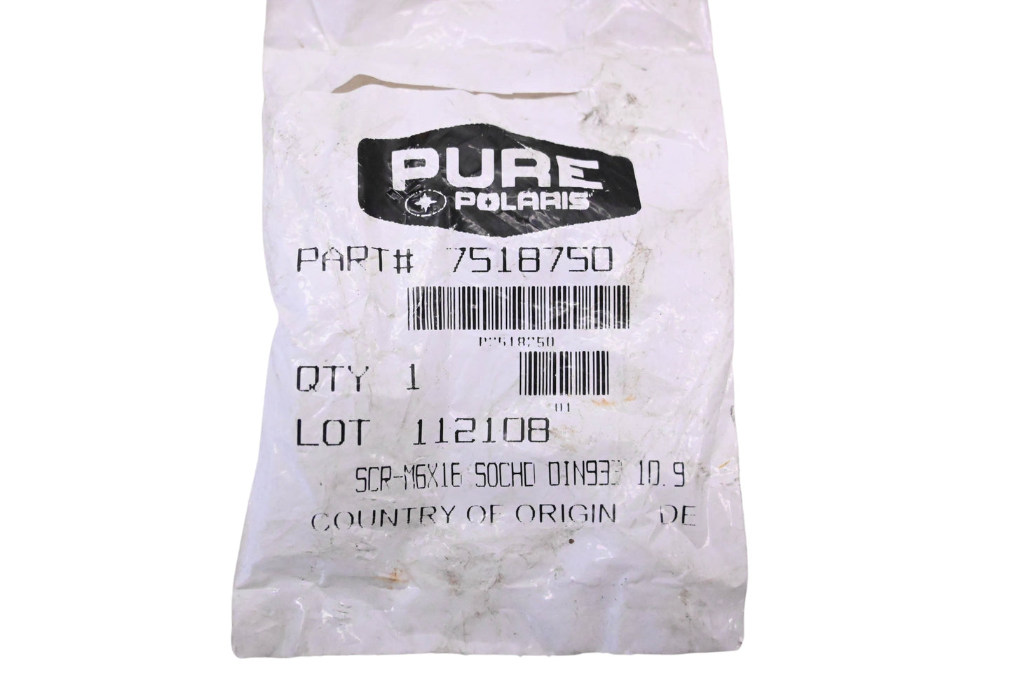 New OEM Polaris 7518750 Socket Head Screw NOS