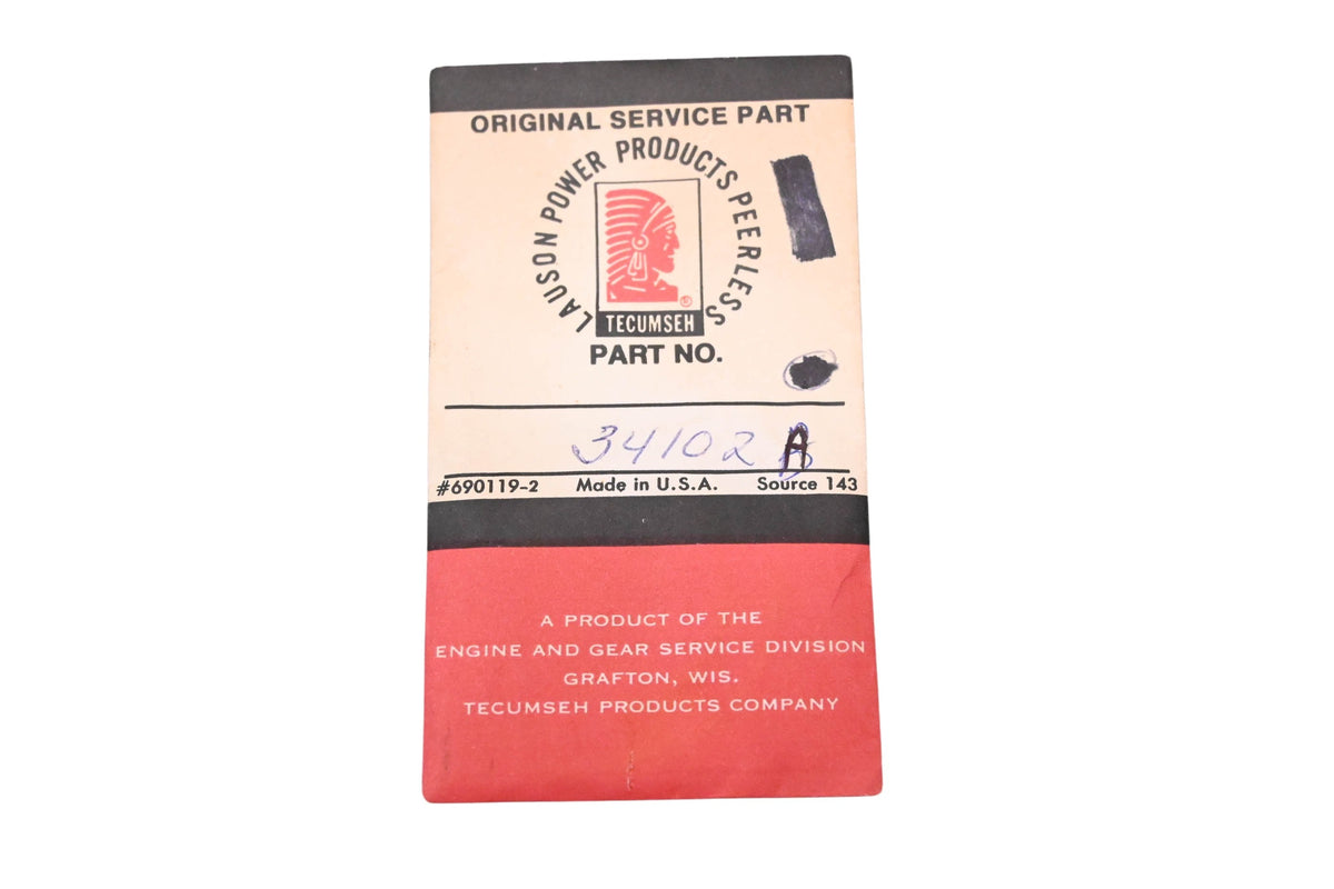 New OEM Tecumseh 34102A Gasket NOS