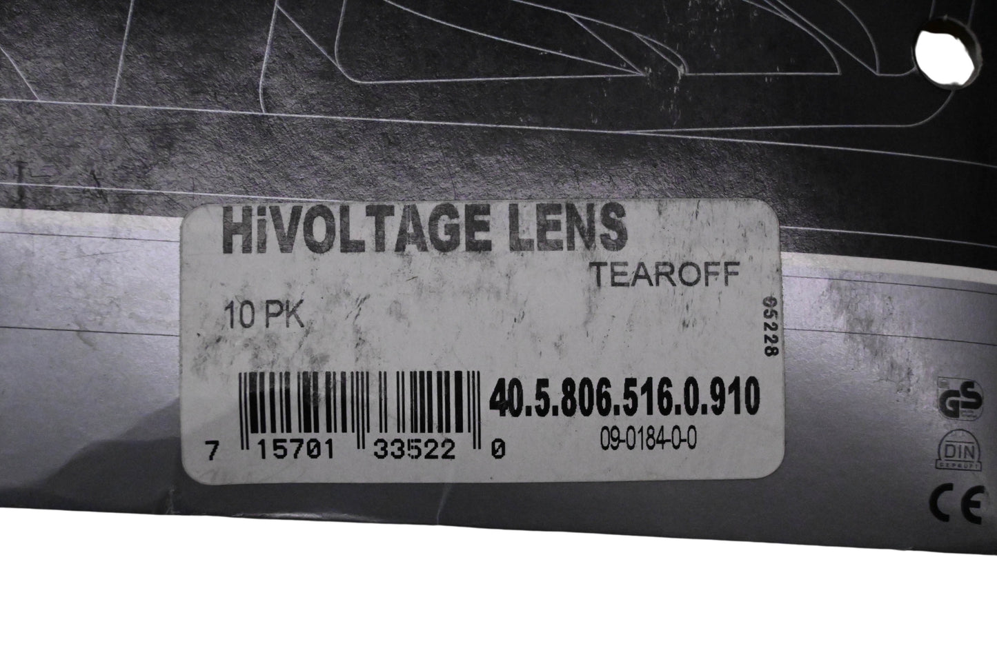 Scott 09-0184-0-0 10 Pack High Voltage Goggle Three Pin Tear Off Sheets NOS