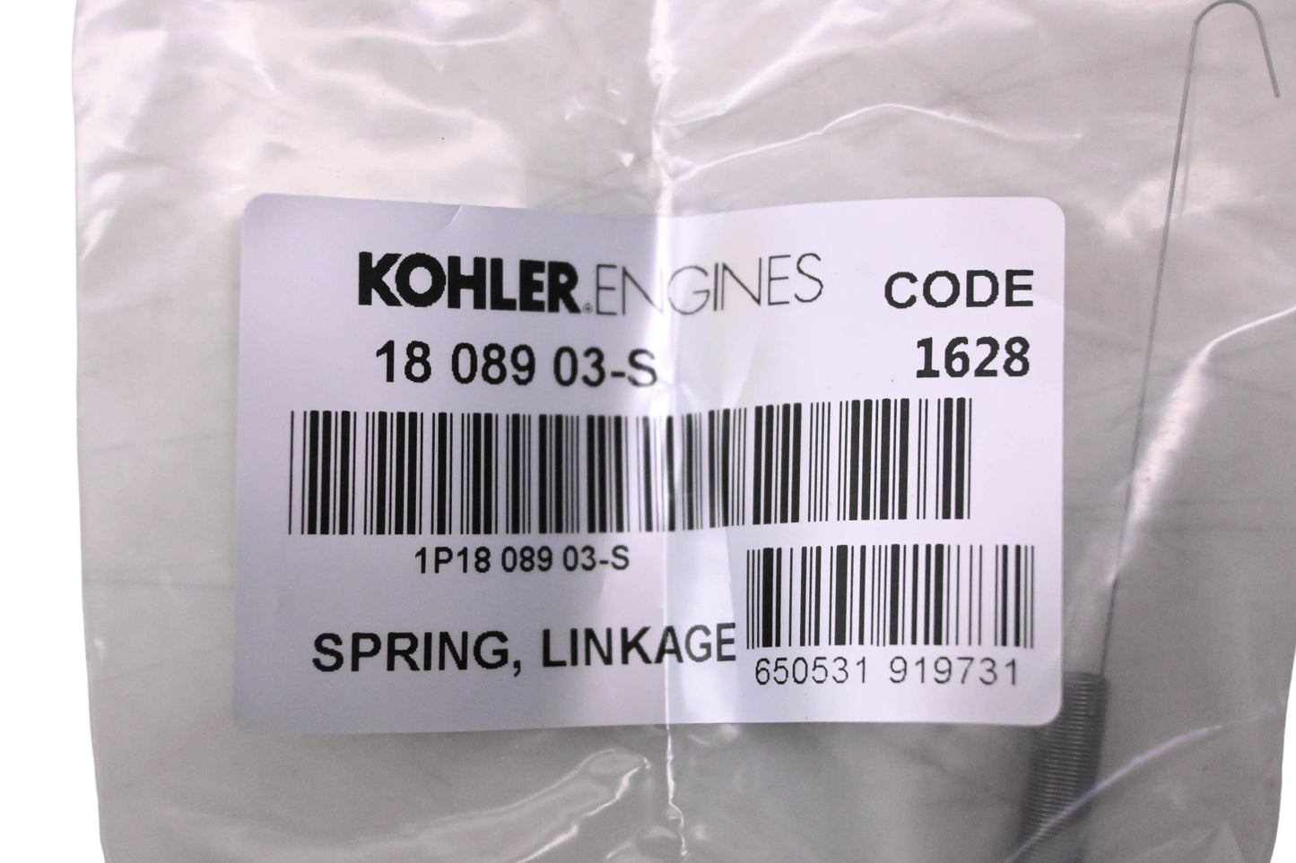 Kohler 18 089 03-S Linkage Spring NOS