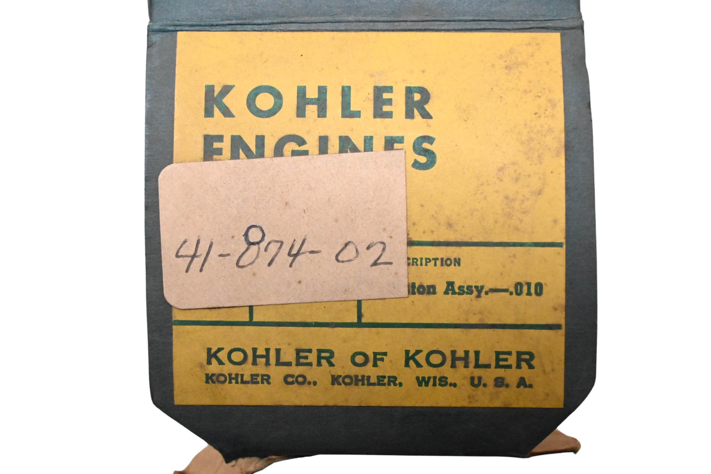 Kohler 41-874-02 Piston Assembly NOS