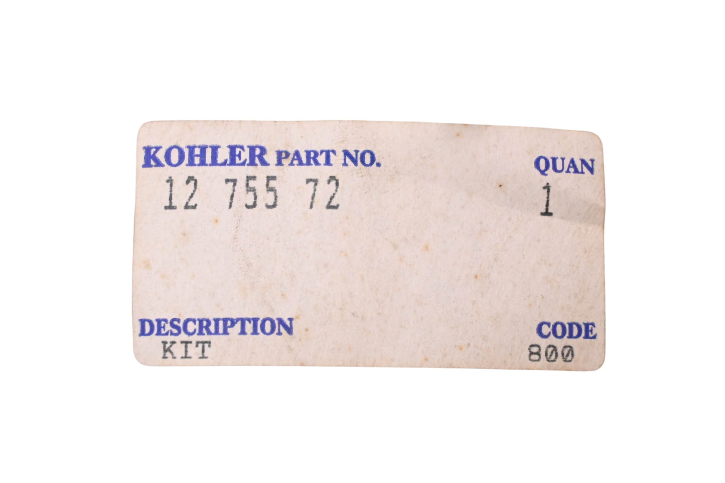 Kohler 12 755 72 Side Guard Mount Kit NOS