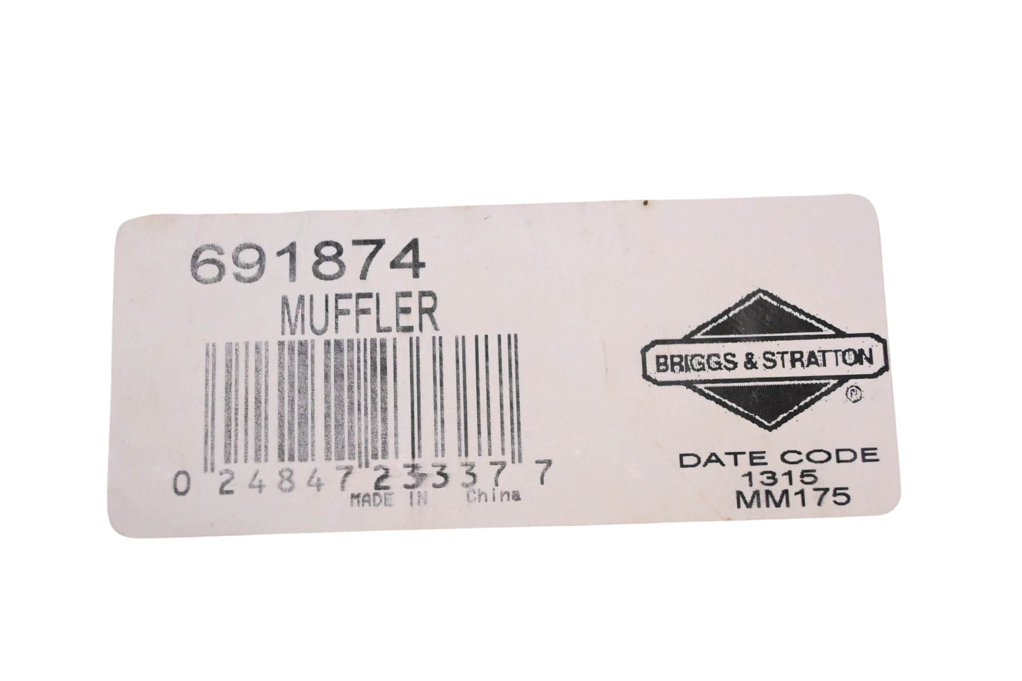 New OEM Briggs & Stratton 691874 Muffler Assembly Kit NOS