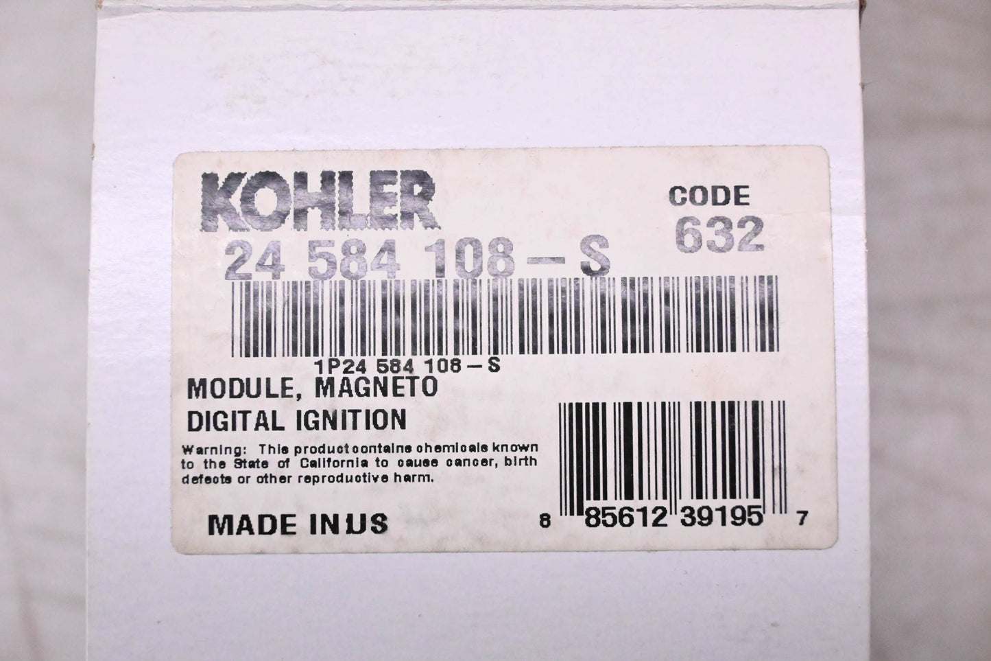 Kohler 24 584 108-S Digital Ignition Magneto Module Assembly NOS