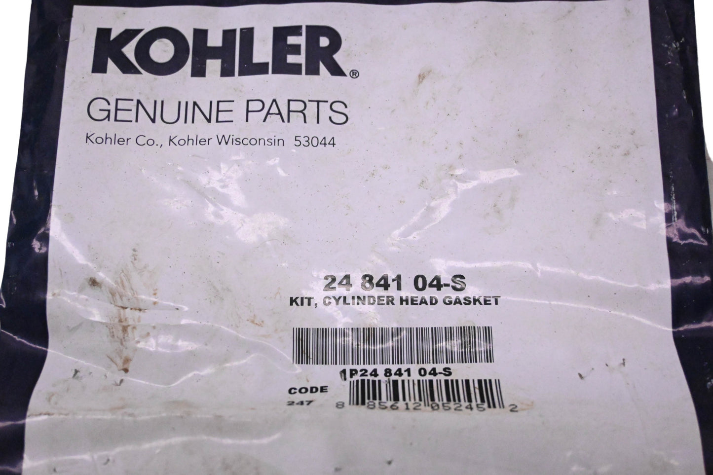 Kohler 24 841 04-S Cylinder Head Gasket Kit NOS