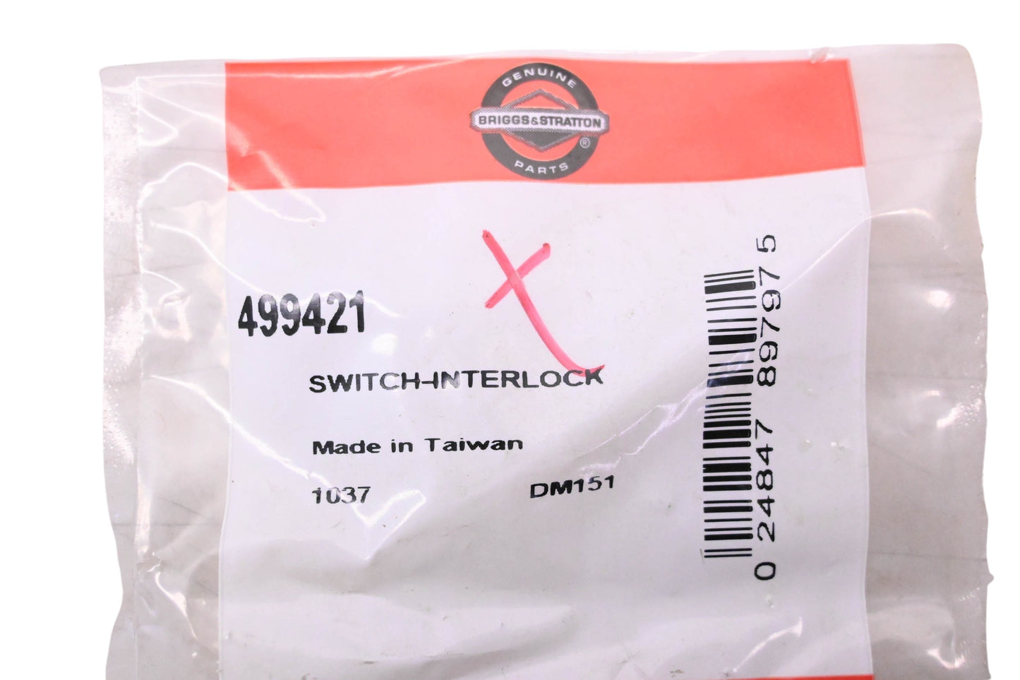 New OEM Briggs & Stratton 499421 Interlock Switch Assembly Kit NOS