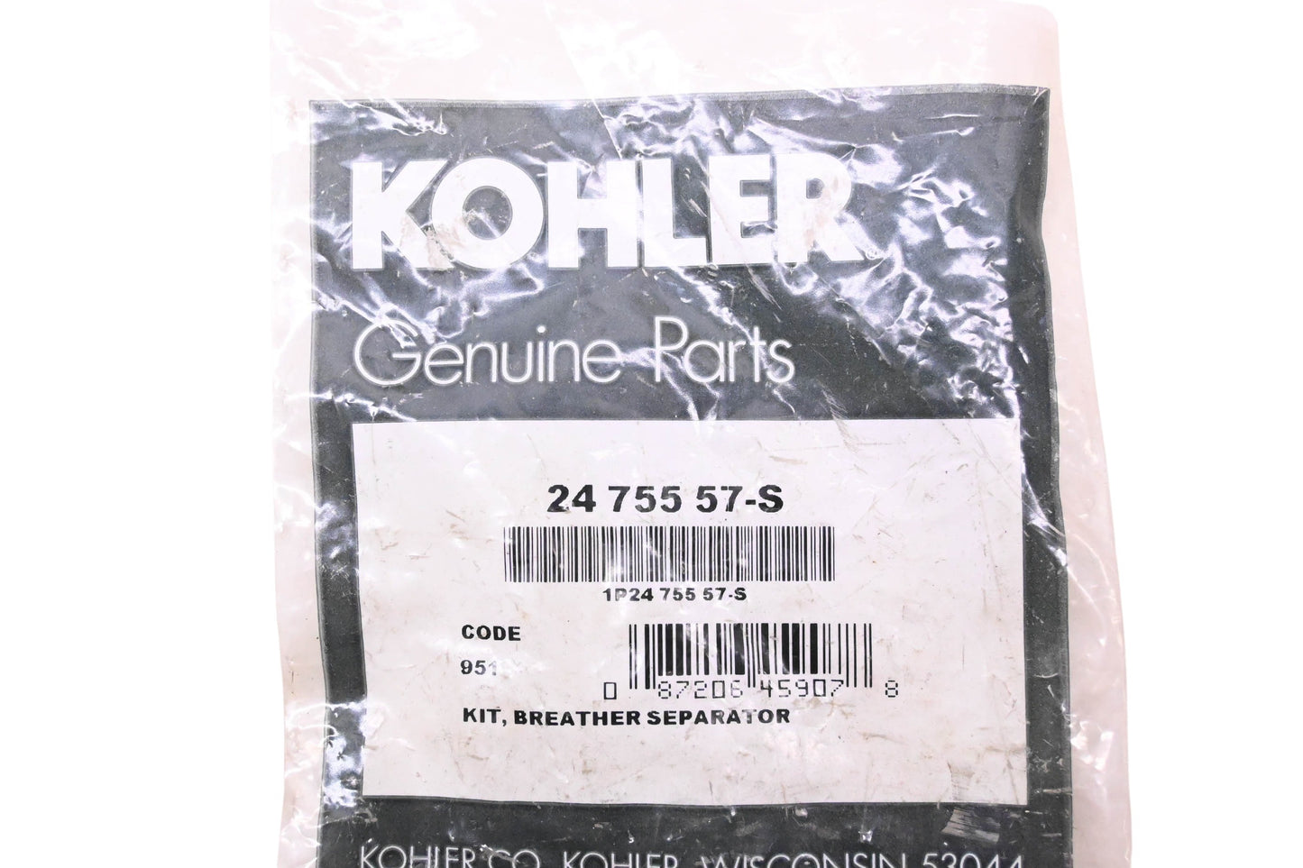 Kohler 24 755 57-S Breather Separator Assembly Kit NOS