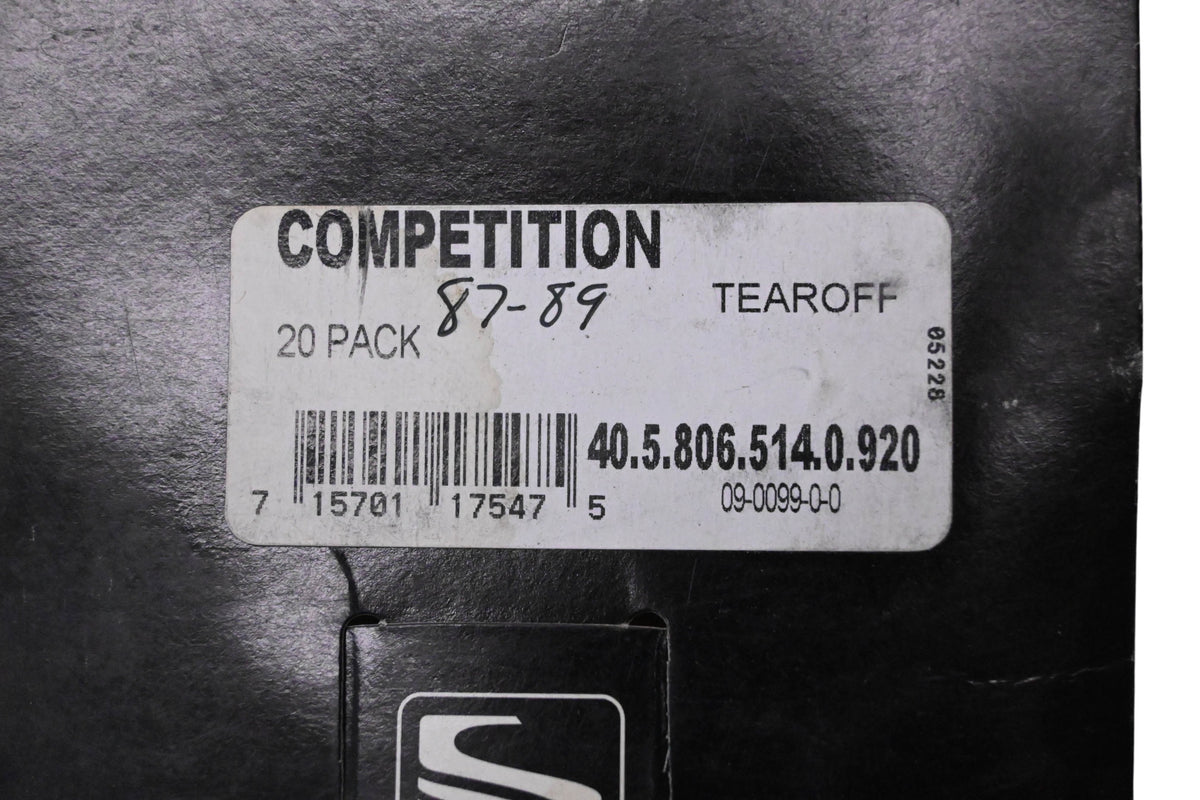 Scott 09-0099-0-0 20 Pack Competition Replacement Goggles Tear Off Lens NOS