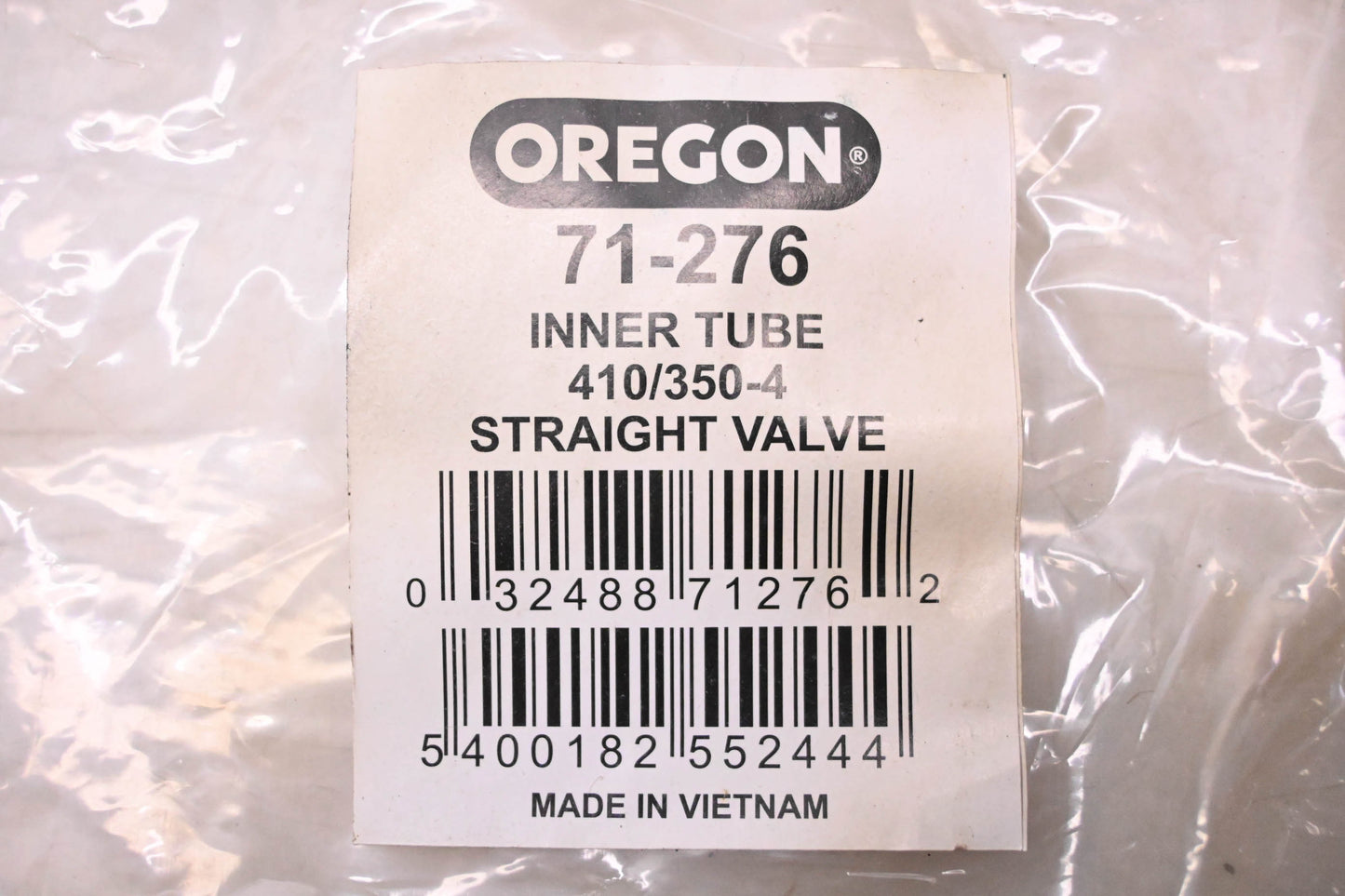 Oregon 71-276 4" Straight Valve Tire Inner Tube NOS