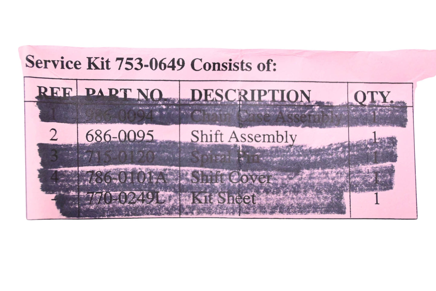MTD 686-0095 Crank Shift Assembly Kit NOS