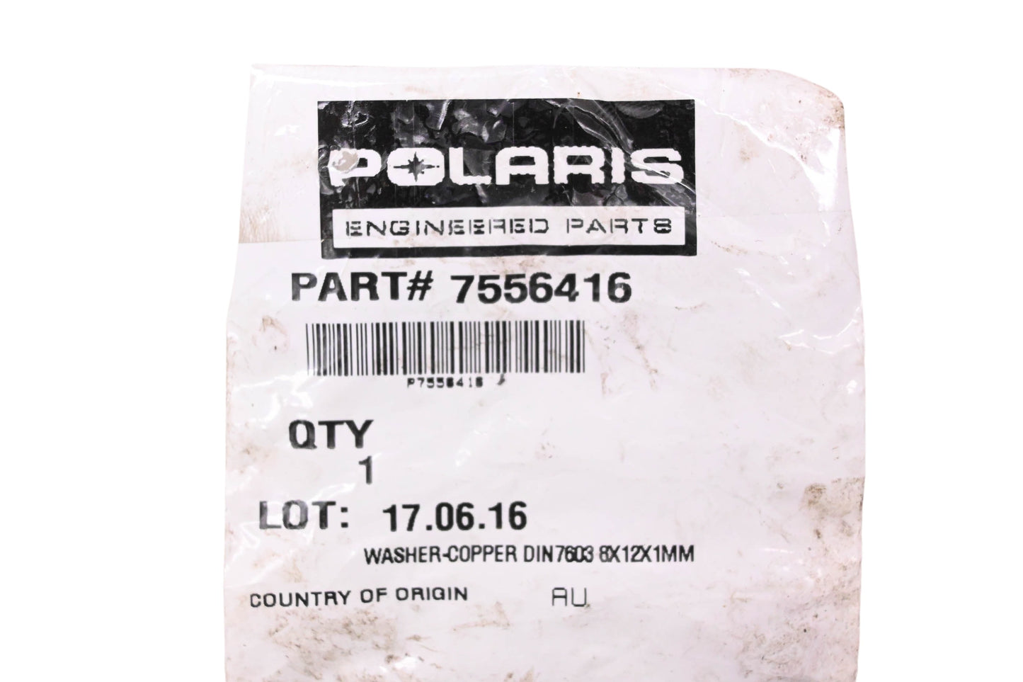New OEM Polaris 7556416 Copper Washer NOS