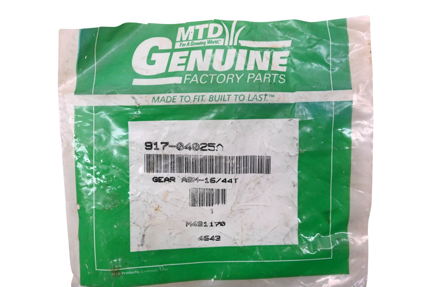 MTD 917-04025A Craftsman Gear NOS