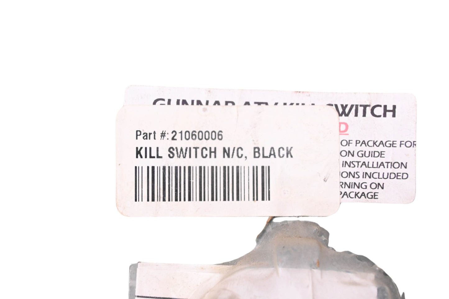 Gunnar 21060006 Black Kill Switch Assembly Kit NOS