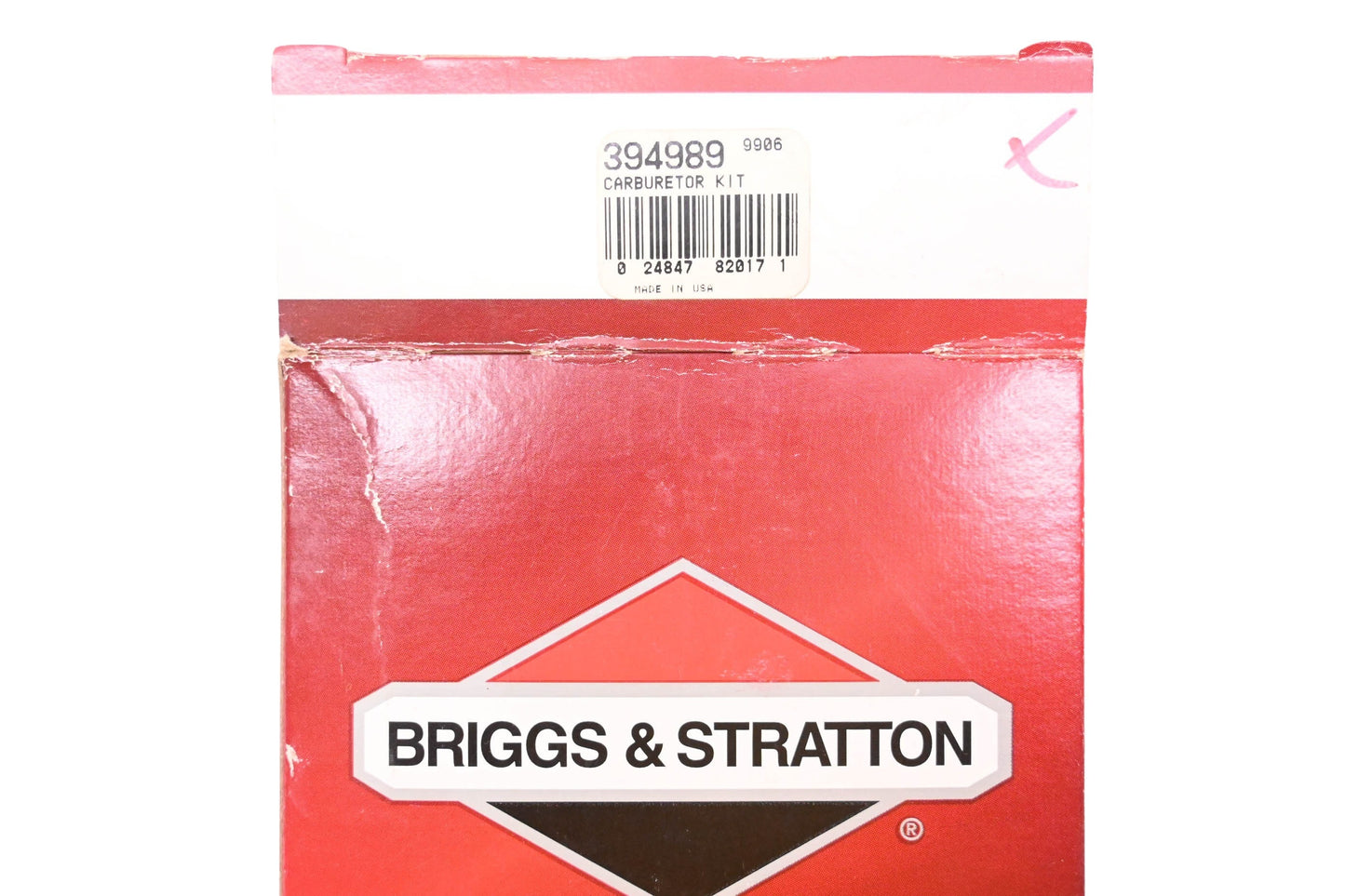 Briggs & Stratton 394989 Carburetor Overhaul Kit NOS